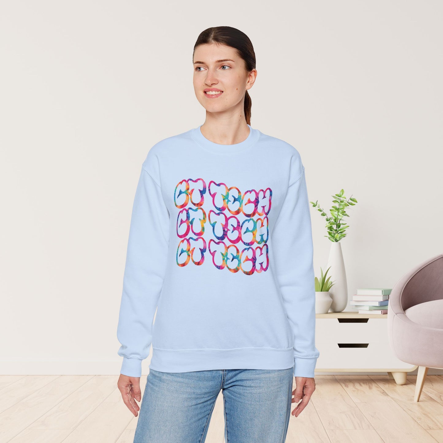 Tie Dye Groovy CT Tech Sweatshirt - CT Technologist Sweater