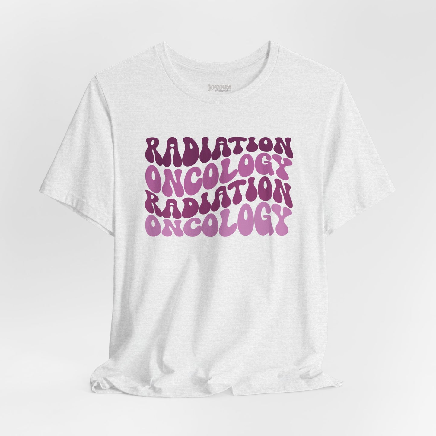 Purple Groovy Radiation Oncology Soft Cotton Tee