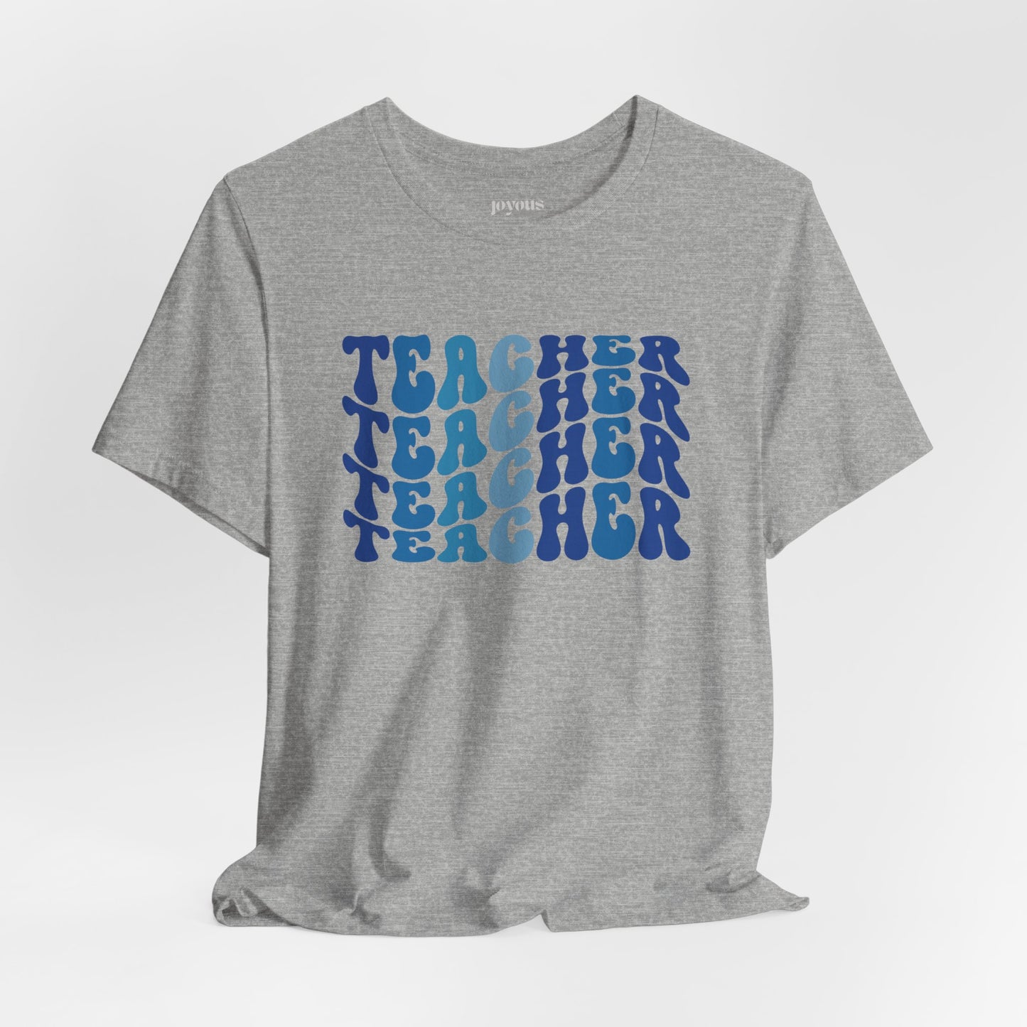 Groovy Blue Teacher Soft Cotton Tee