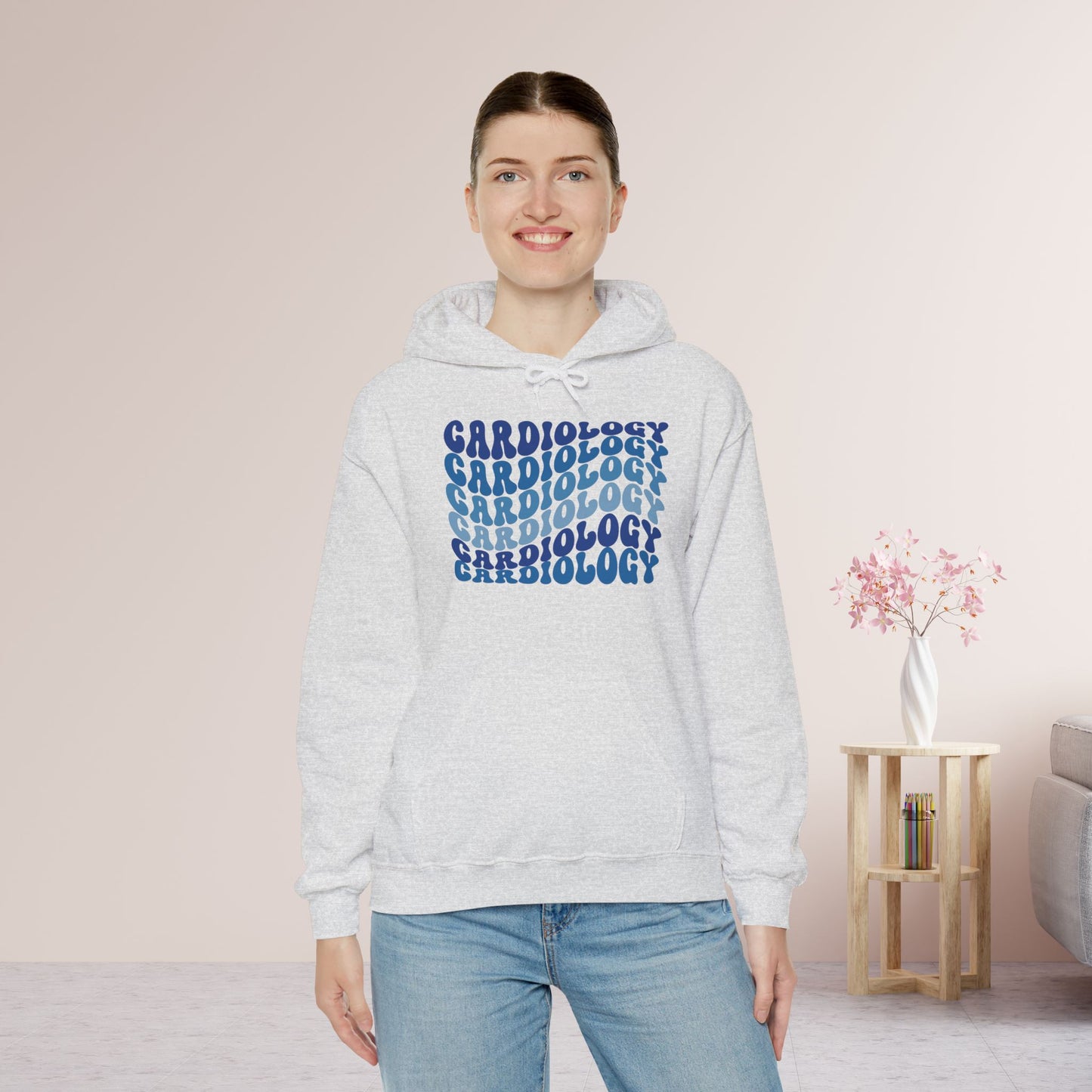 Groovy Blue Cardiology Hoodie - Cardiac Nurse Hoodie