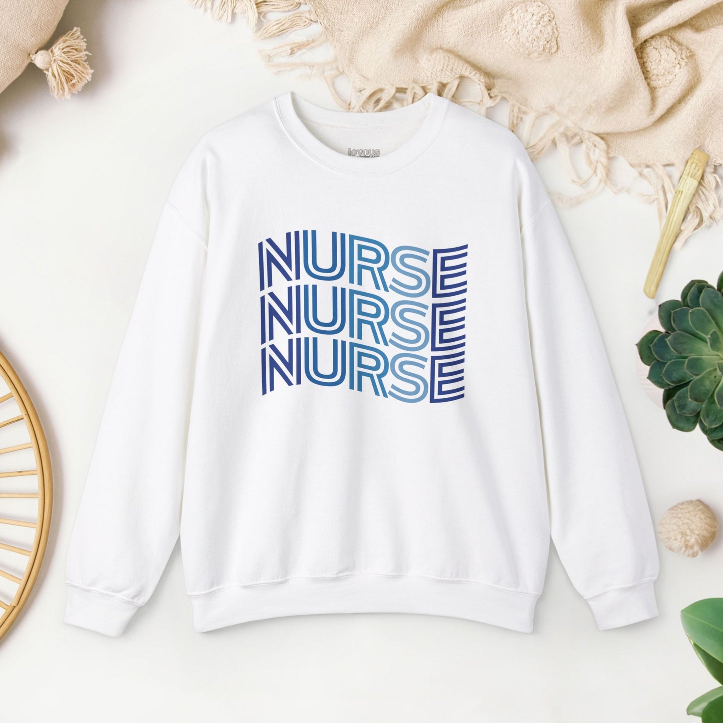 Wavy Nurse Sweatshirt - Registered Nurse Sweatshirt