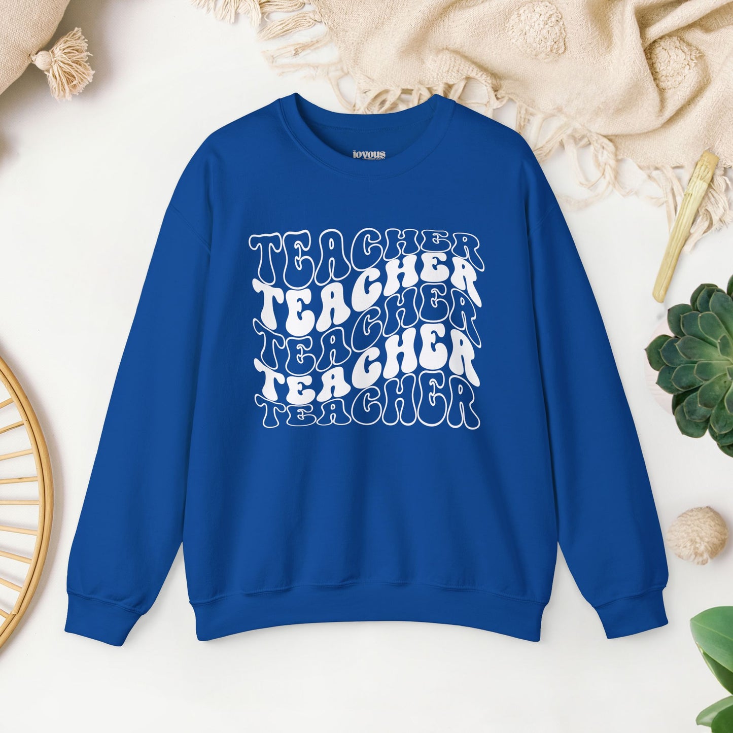 Groovy Unisex Teacher Sweatshirt for School Teachers