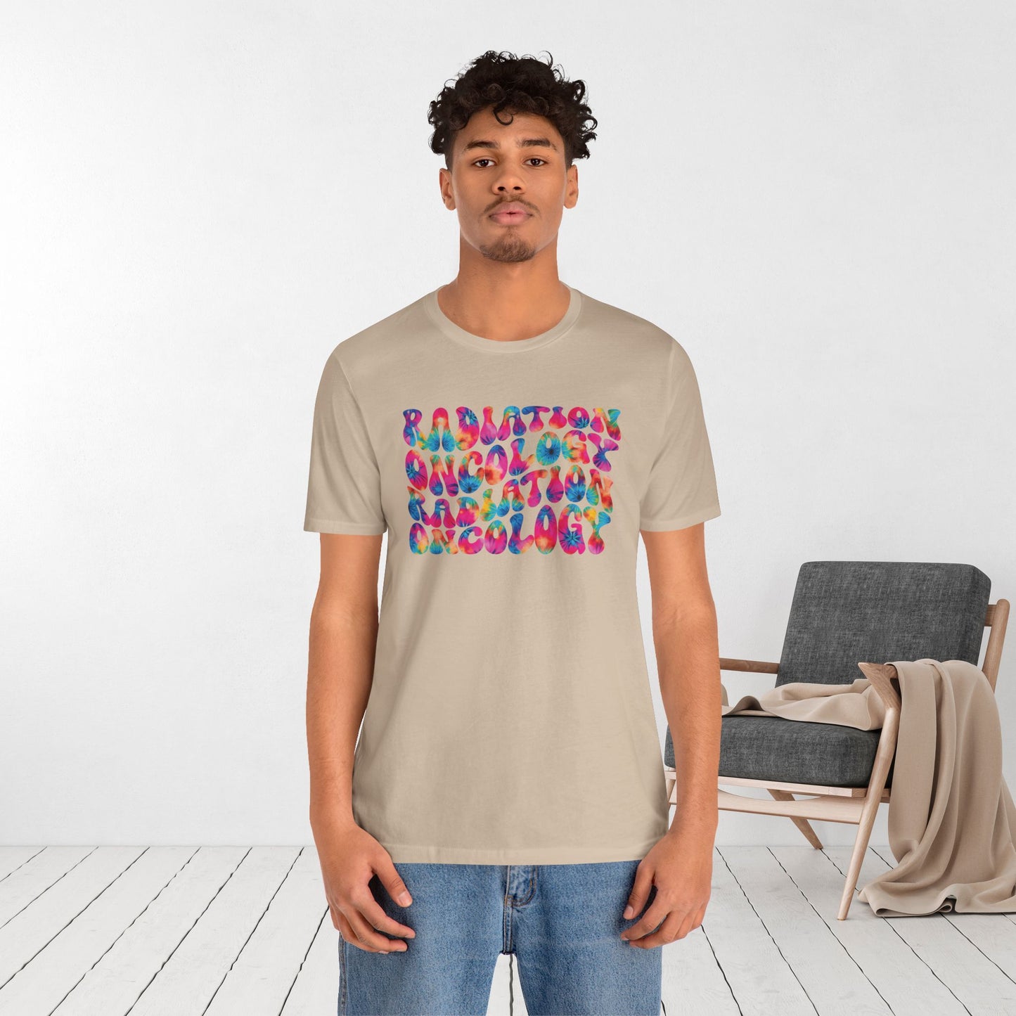 Tie Dye Groovy Radiation Oncology Soft Cotton Tee