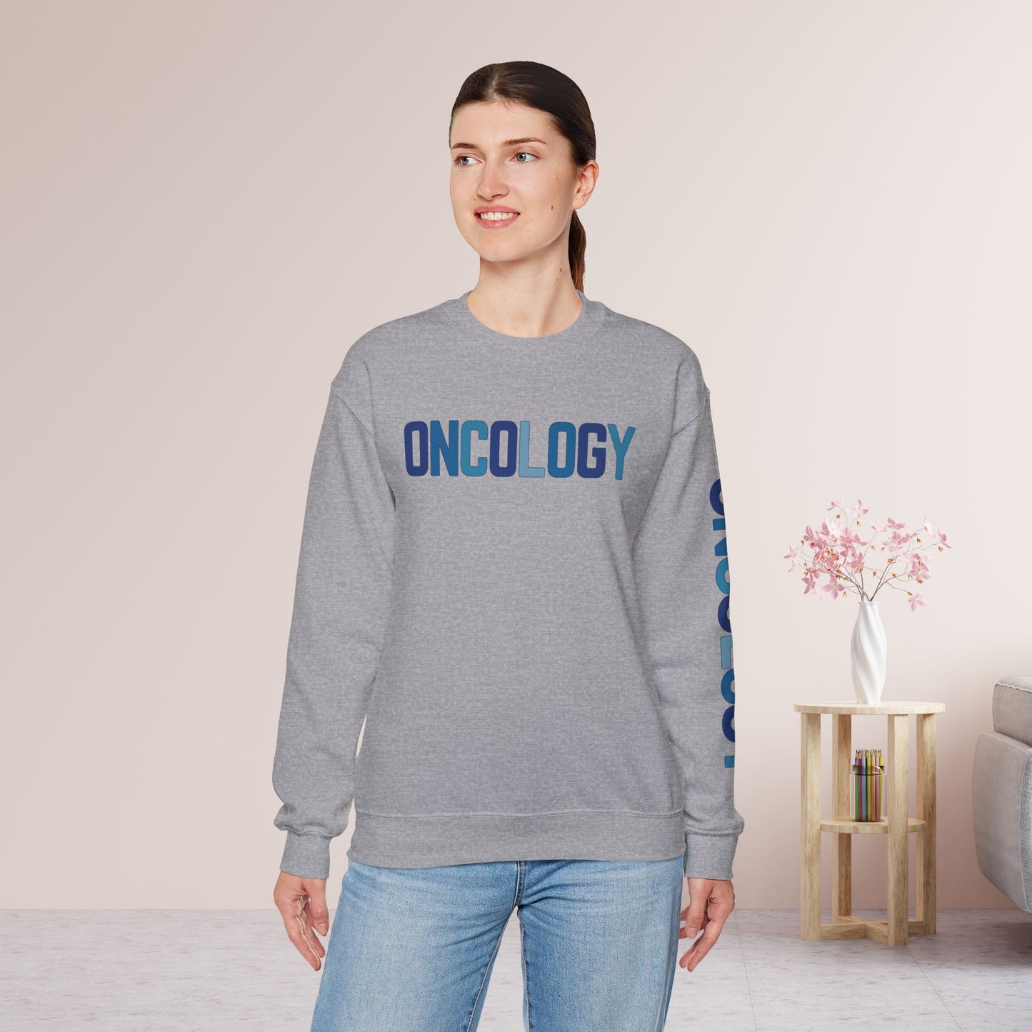 Unisex Blue Oncology Sweatshirt