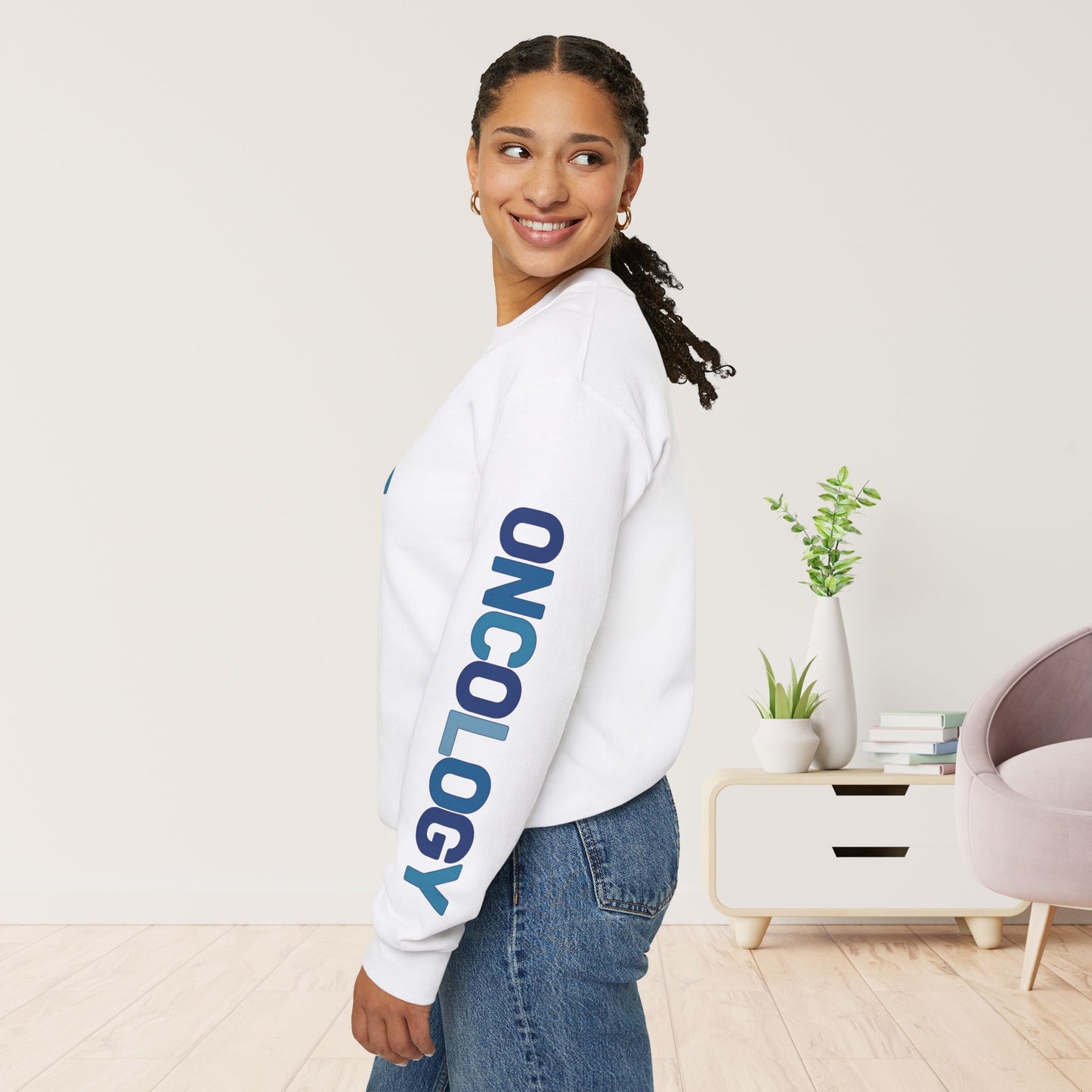 Unisex Blue Oncology Sweatshirt