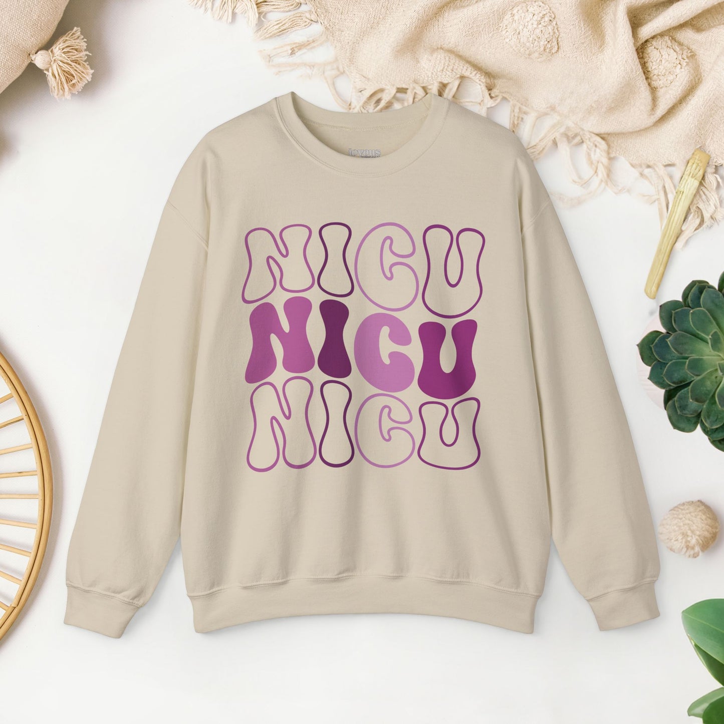Groovy NICU Sweatshirt - Neonatal ICU Nurse Sweater