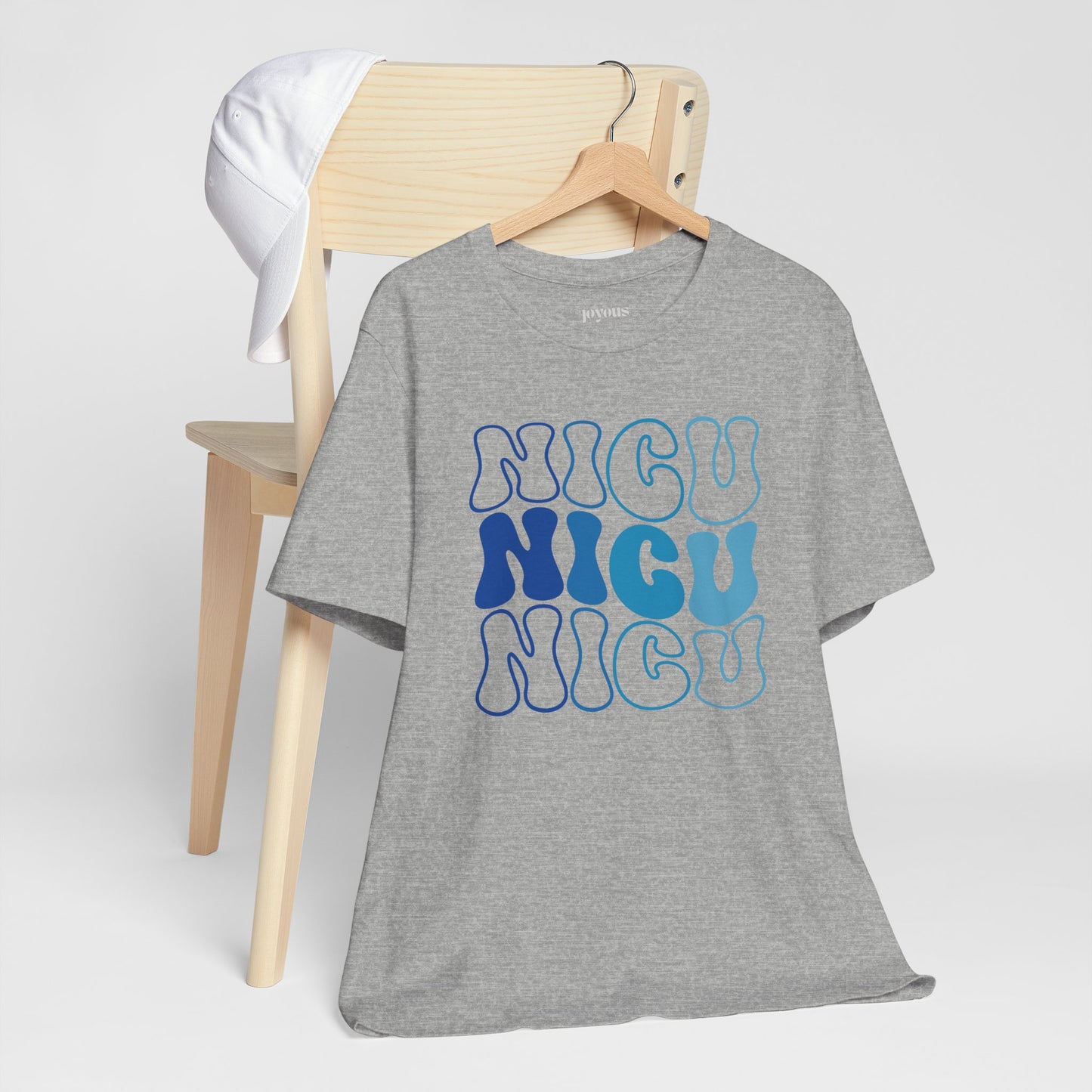 Groovy Blue NICU Shirt - Neonatal ICU Nurse Soft Cotton Tee