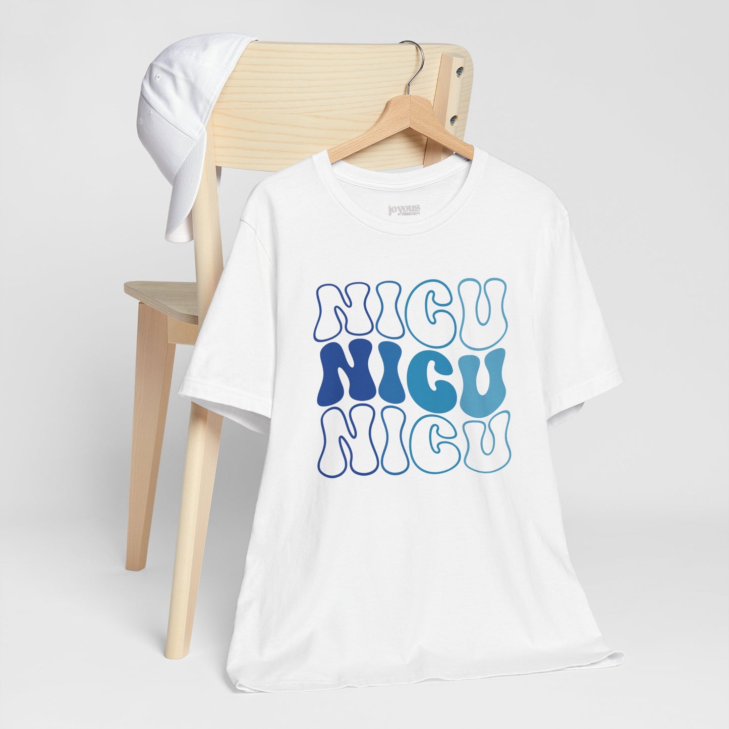 Groovy Blue NICU Shirt - Neonatal ICU Nurse Soft Cotton Tee