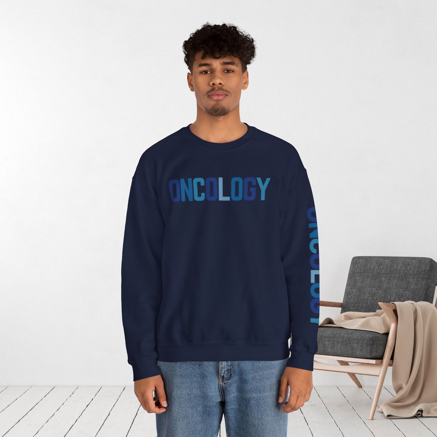 Unisex Blue Oncology Sweatshirt