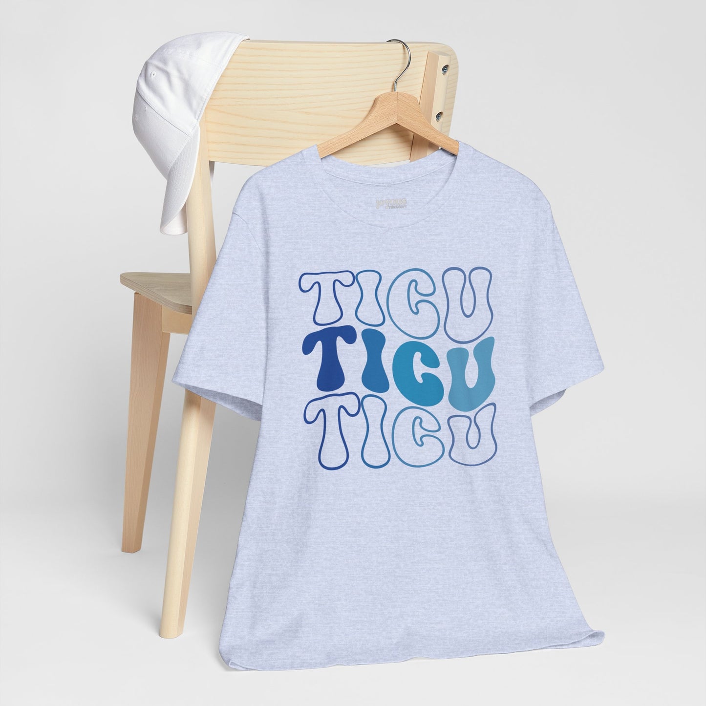 Groovy Blue TICU Shirt - Trauma ICU Nurse Soft Cotton Tee