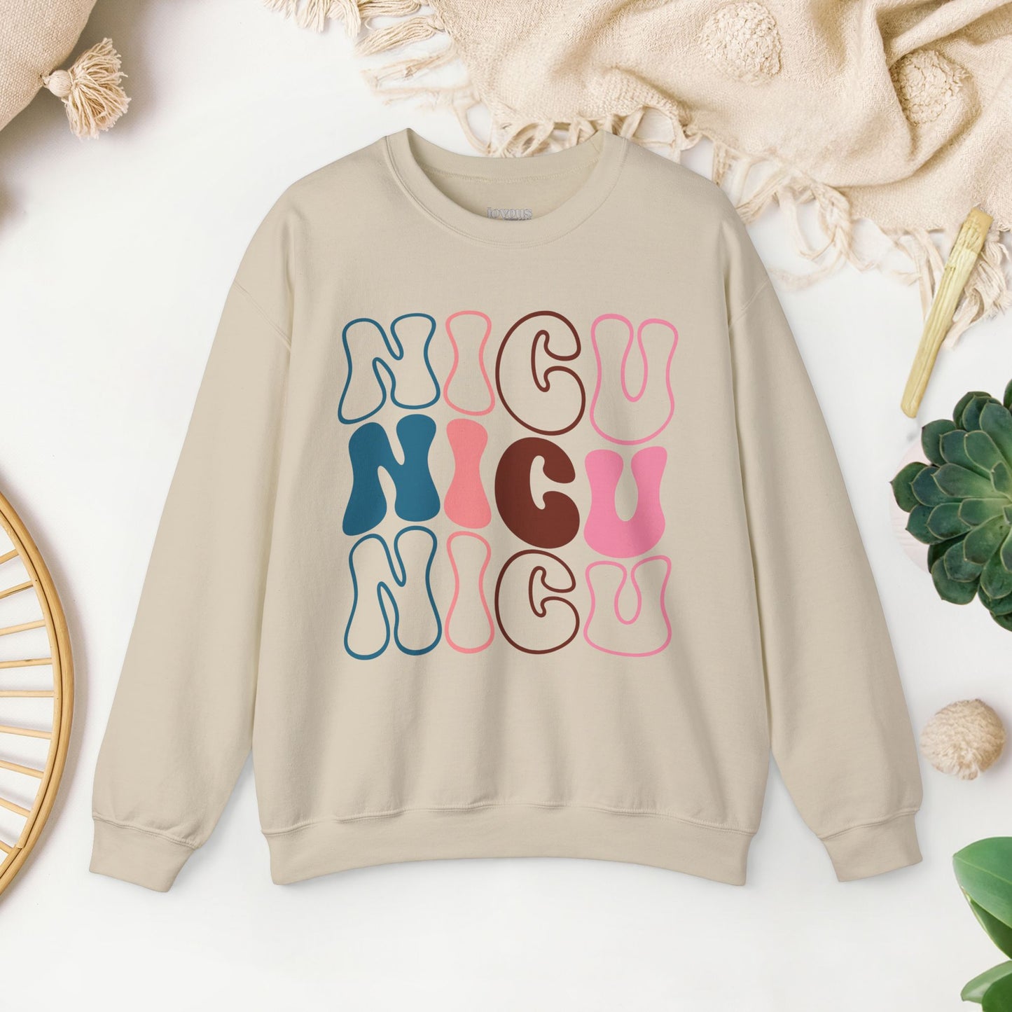 Groovy NICU Sweatshirt - Neonatal ICU Nurse Sweater