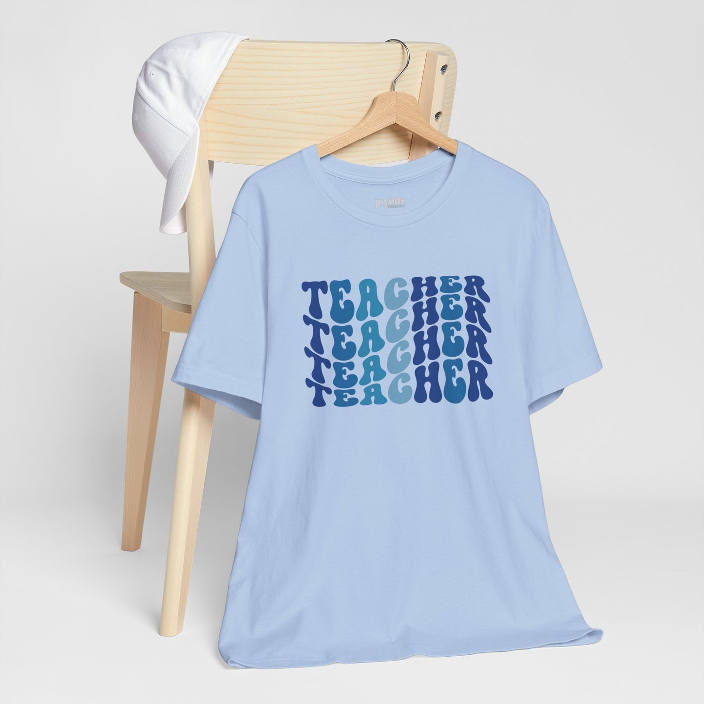 Groovy Blue Teacher Soft Cotton Tee