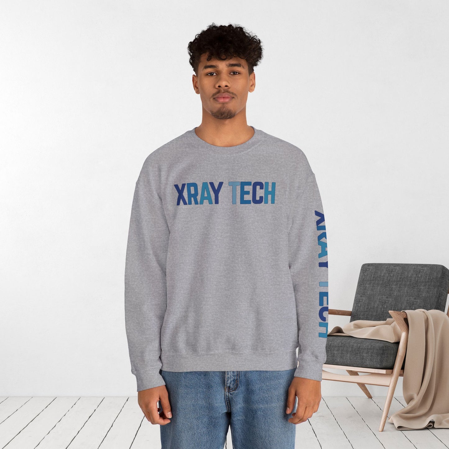 Unisex Blue Xray Tech Sweatshirt