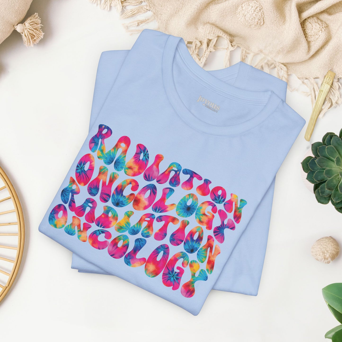 Tie Dye Groovy Radiation Oncology Soft Cotton Tee