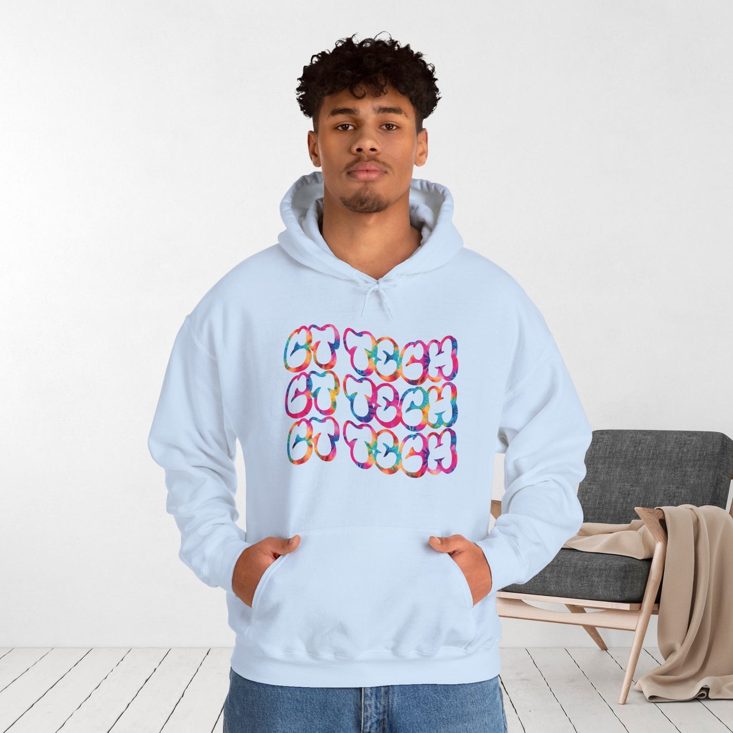 Tie Dye Groovy CT Tech Hoodie - CT Technologist Hoodie