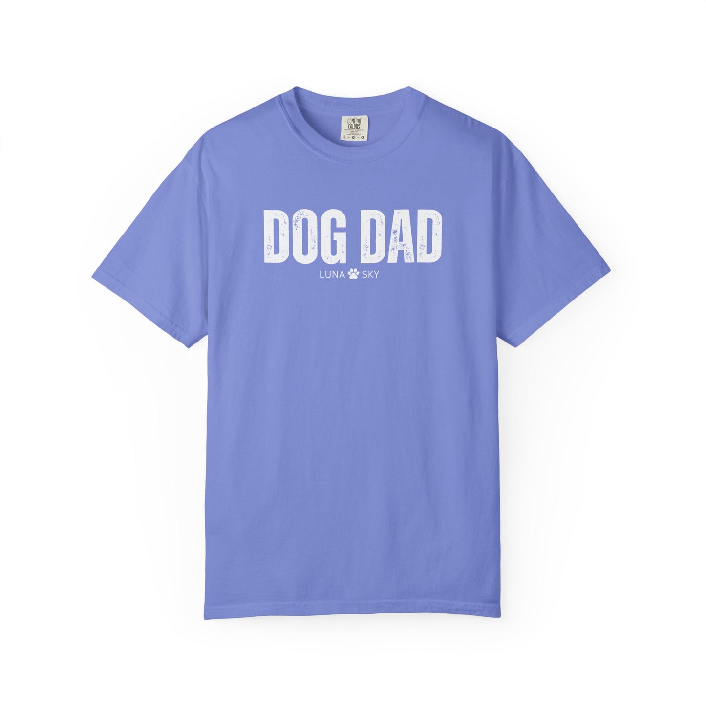 Custom Dog Dad Comfort Colors Shirt with Dogs Name - Personalized Dog Lover Gift