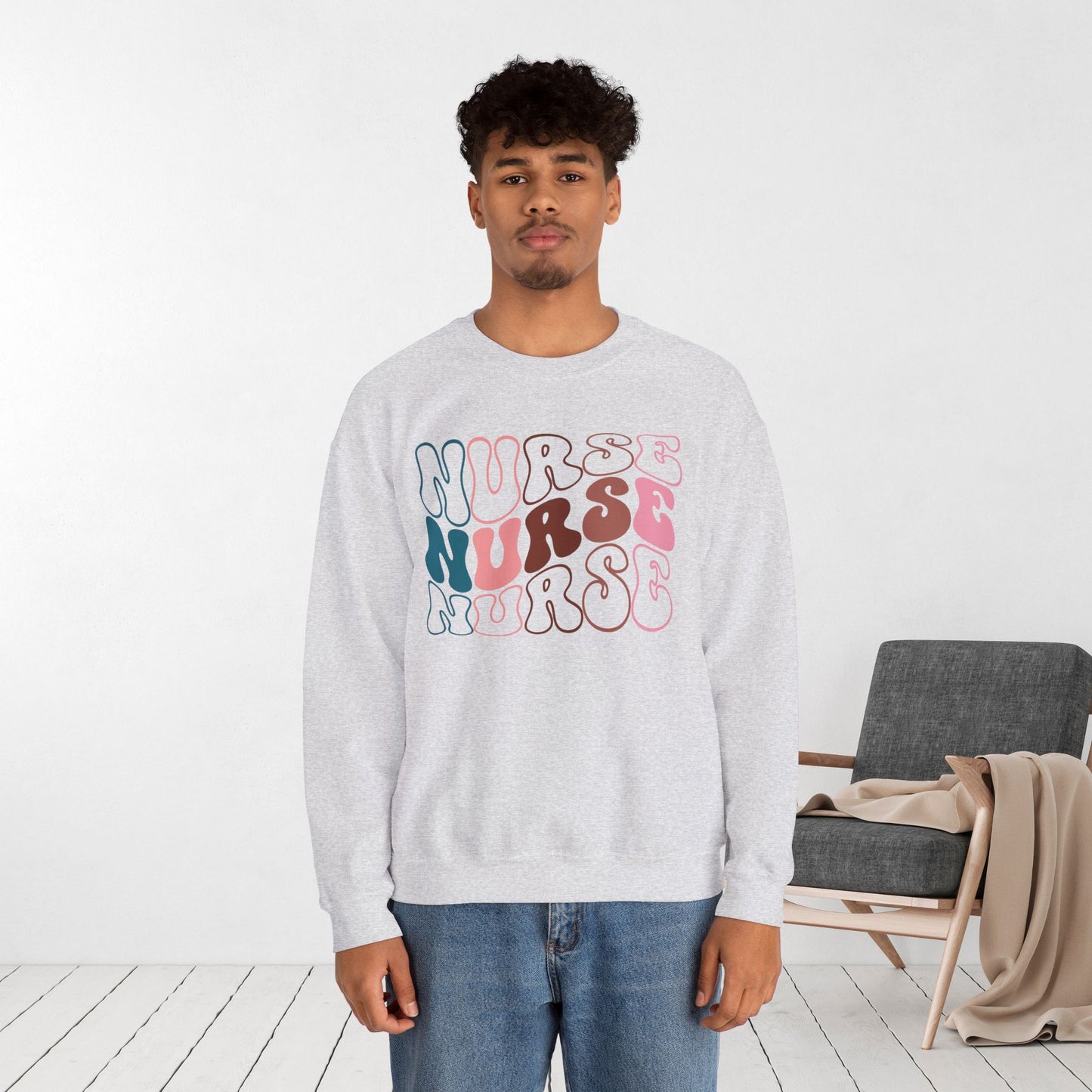 Groovy Nurse Sweatshirt for Registered Nurse