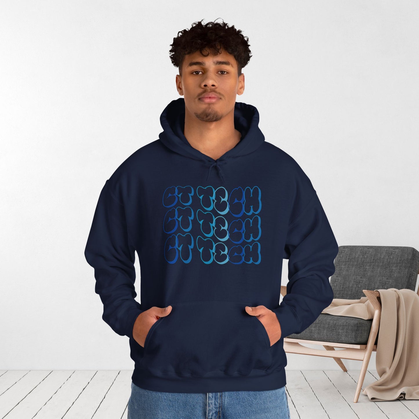 Groovy Blue CT Tech Hoodie - CT Technologist Hoodie