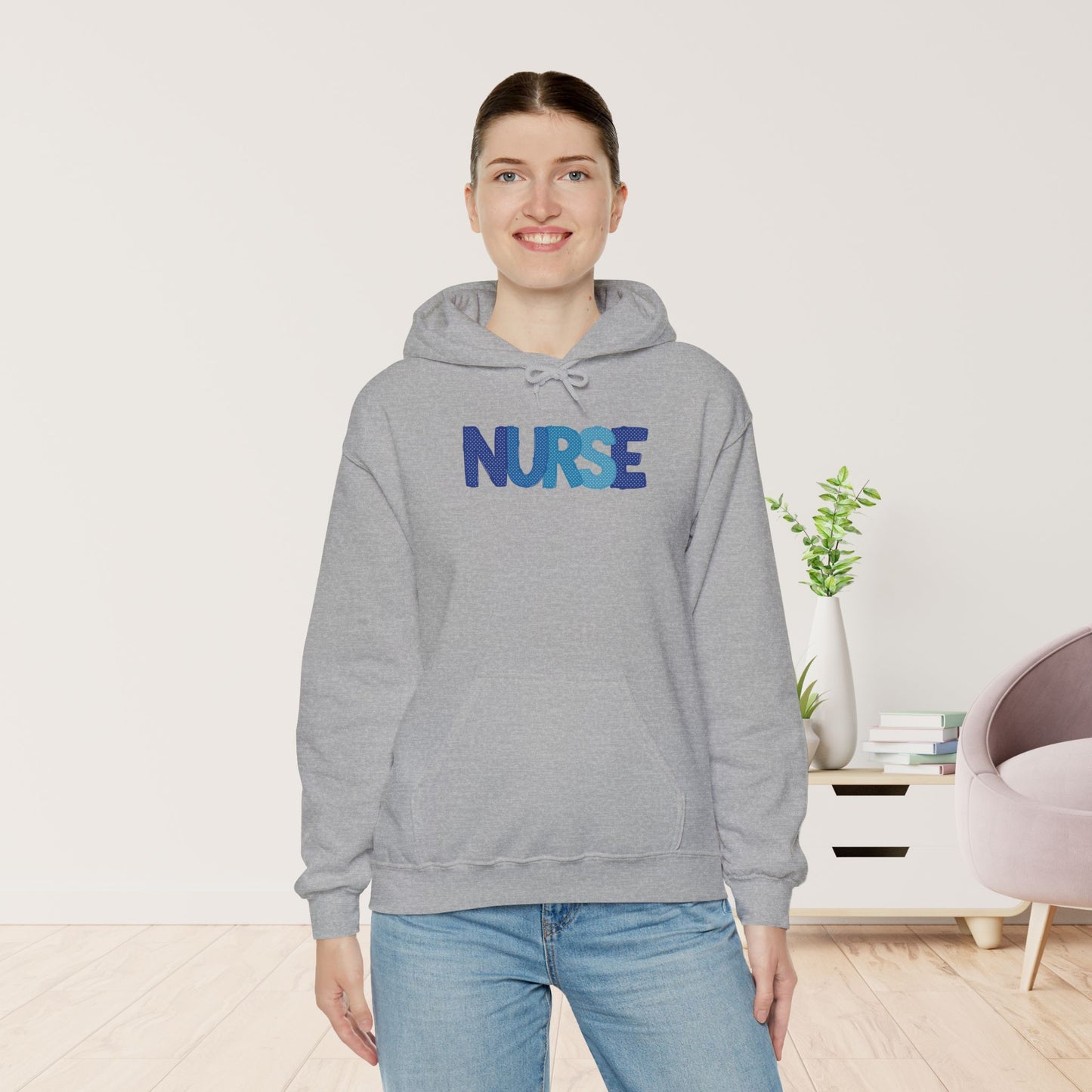 Polka Dot Nurse Hoodie - Registered Nurse Hoodie