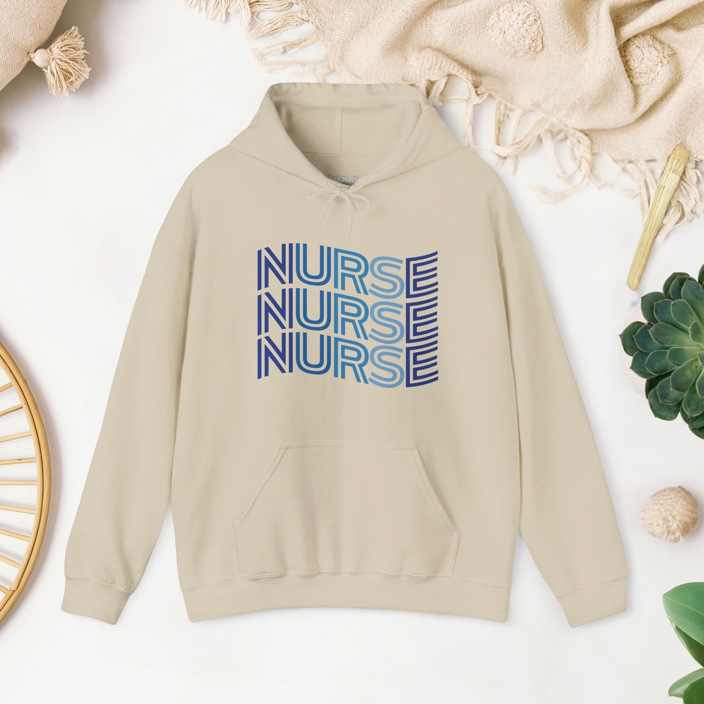 Wavy Nurse Hoodie - Registered Nurse Hoodie