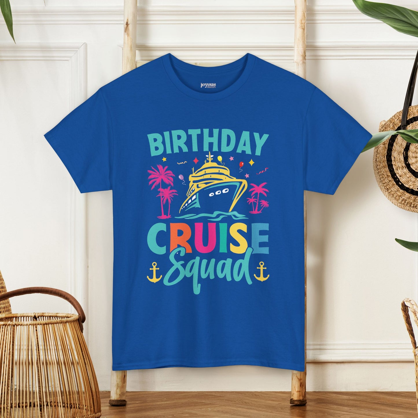 Birthday Cruise Squad Shirt - Family Cruise Vacation Heavy Cotton Tee