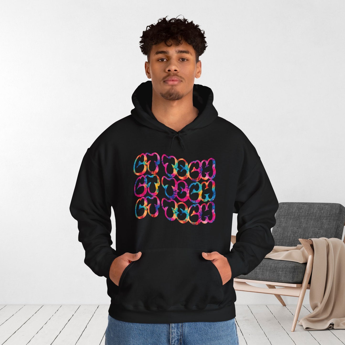 Tie Dye Groovy CT Tech Hoodie - CT Technologist Hoodie
