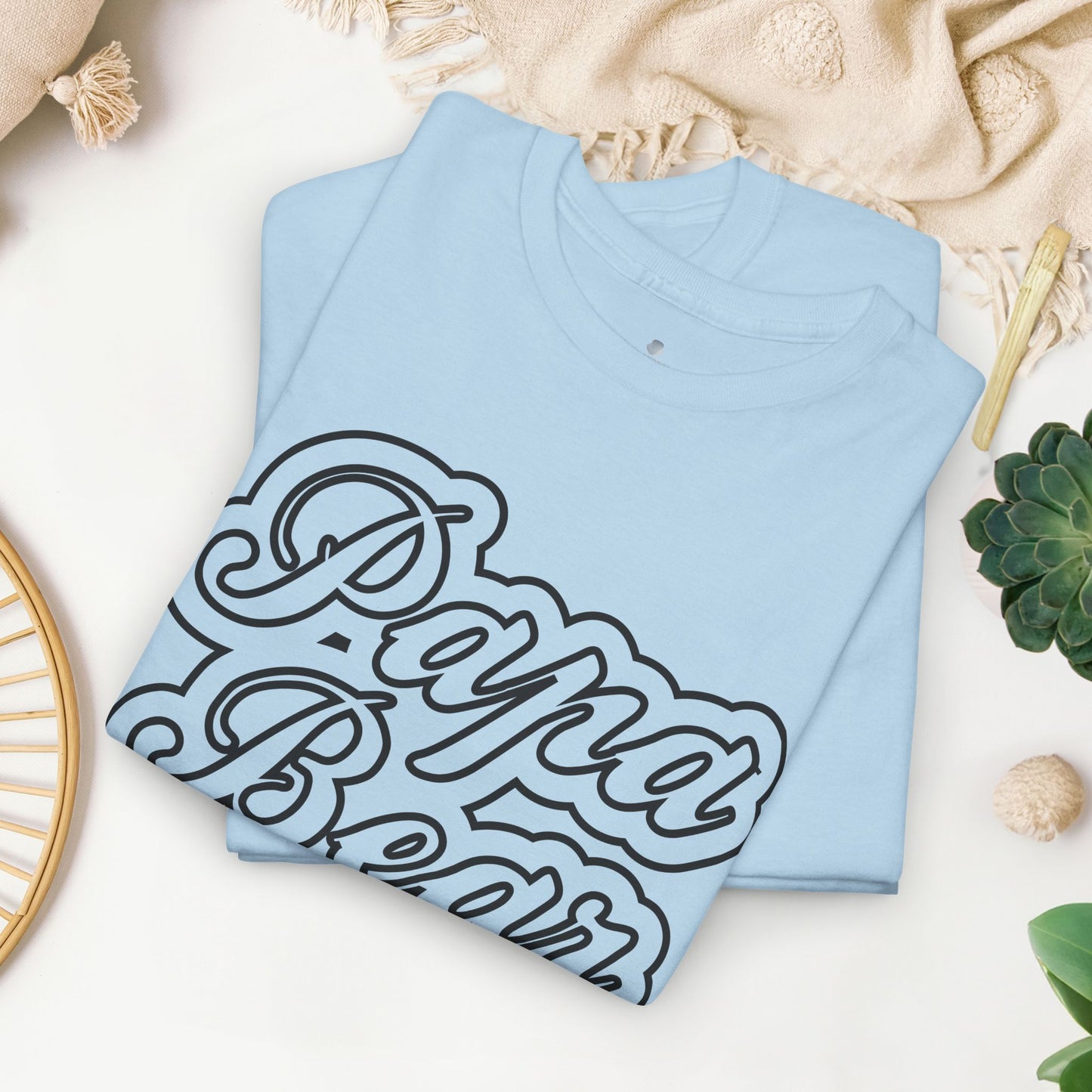 Papa Bear Heavy Cotton Tee - Gift for Dad for Father's Day