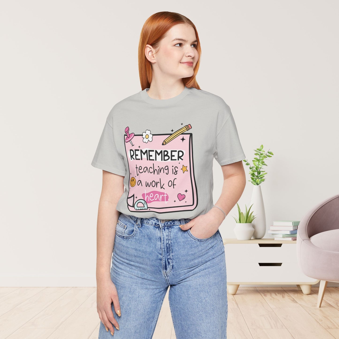 Trendy Motivational Teacher Soft Cotton Tee
