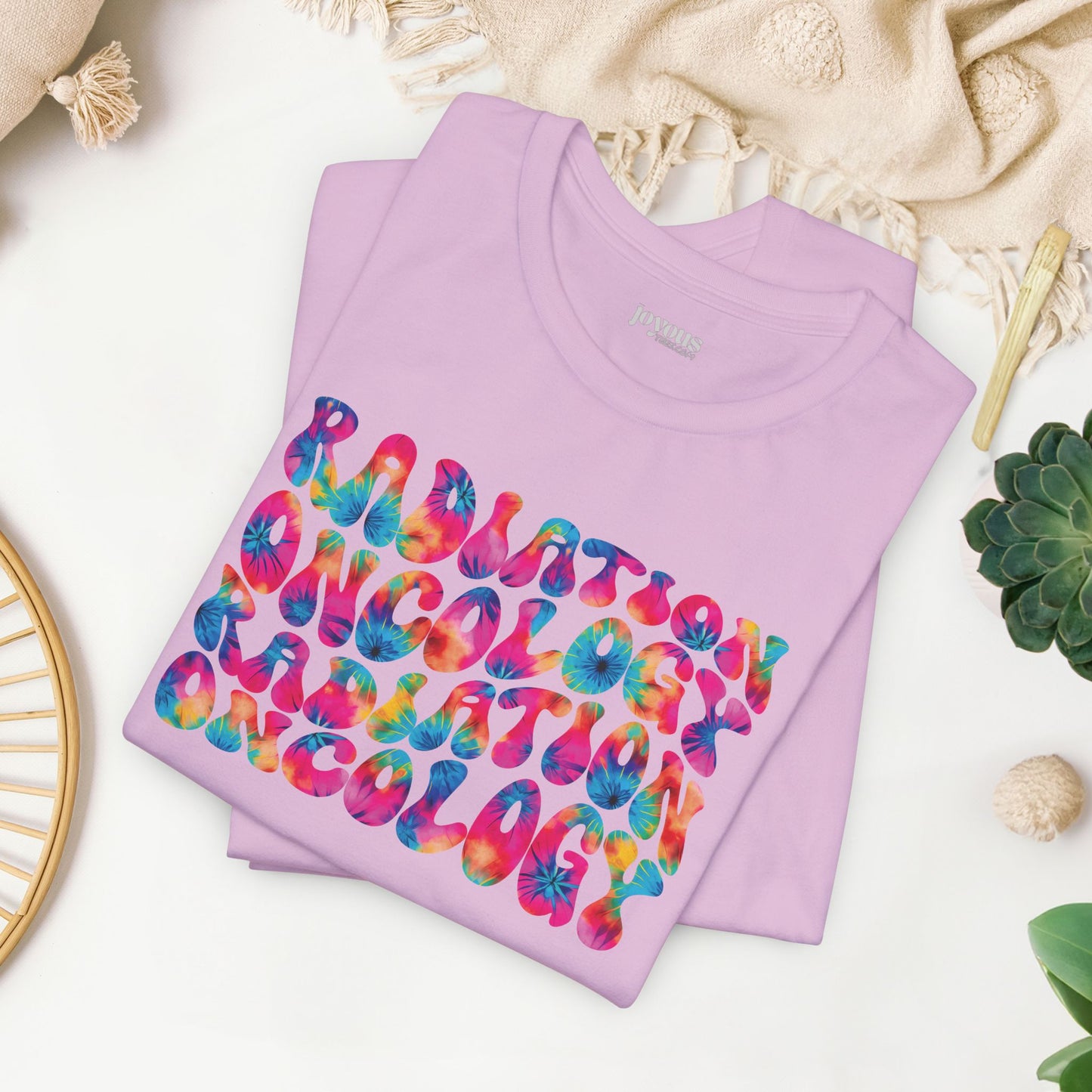 Tie Dye Groovy Radiation Oncology Soft Cotton Tee