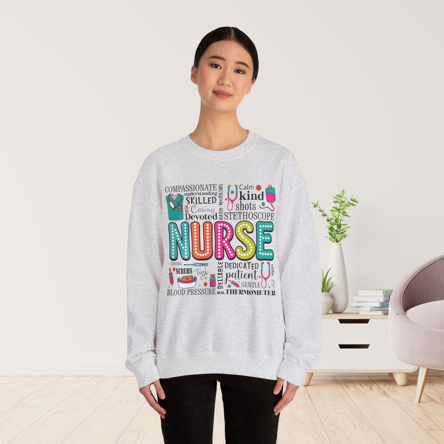Trendy Nurse Sweatshirt for Registered Nurse