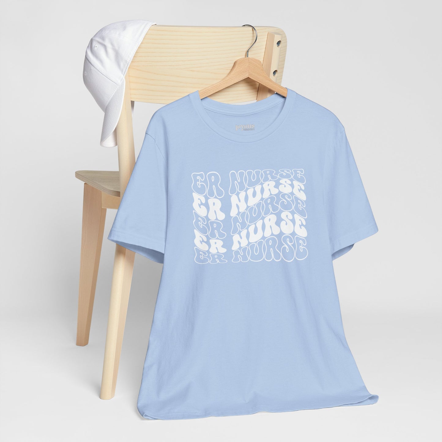 White Groovy ER Nurse Shirt - Emergency Nurse Soft Cotton Tee