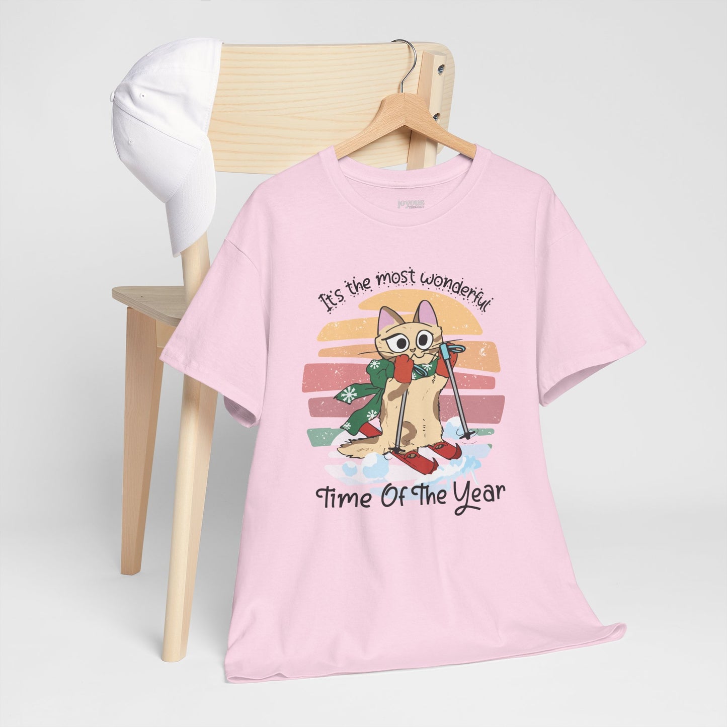 It's The Most Wonderful Time Of The Year Funny Cat Christmas Heavy Cotton Tee - Cat Lovers Christmas Gift
