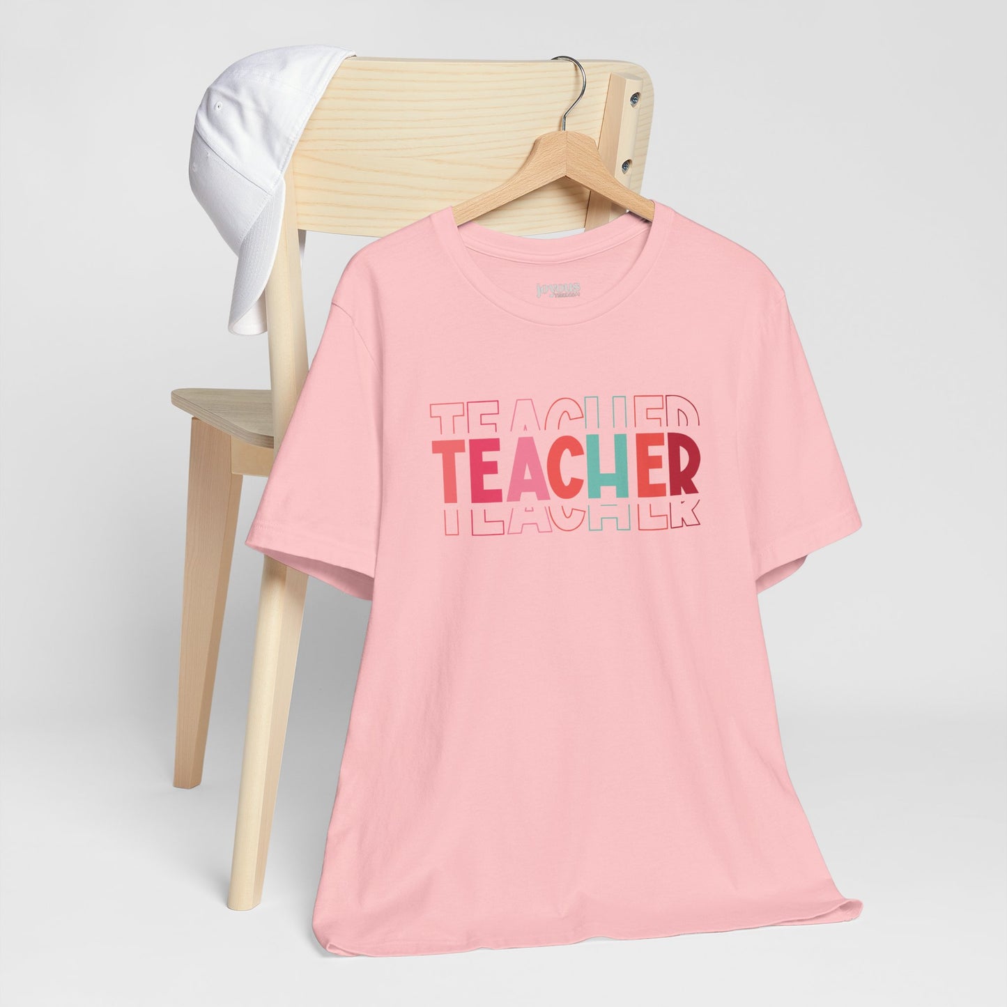 Colorful Teacher Soft Cotton Tee for School Teachers