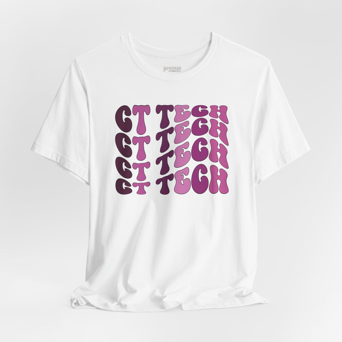 Groovy Purple CT Tech Shirt - CT Technologist Soft Cotton Tee