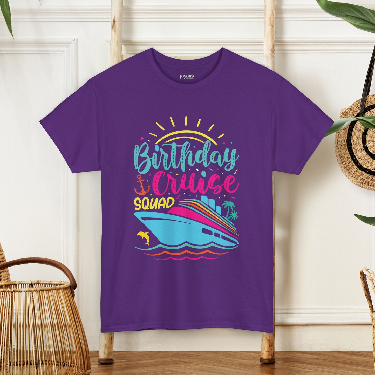 Birthday Cruise Squad Shirt - Family Cruise Vacation Heavy Cotton Tee