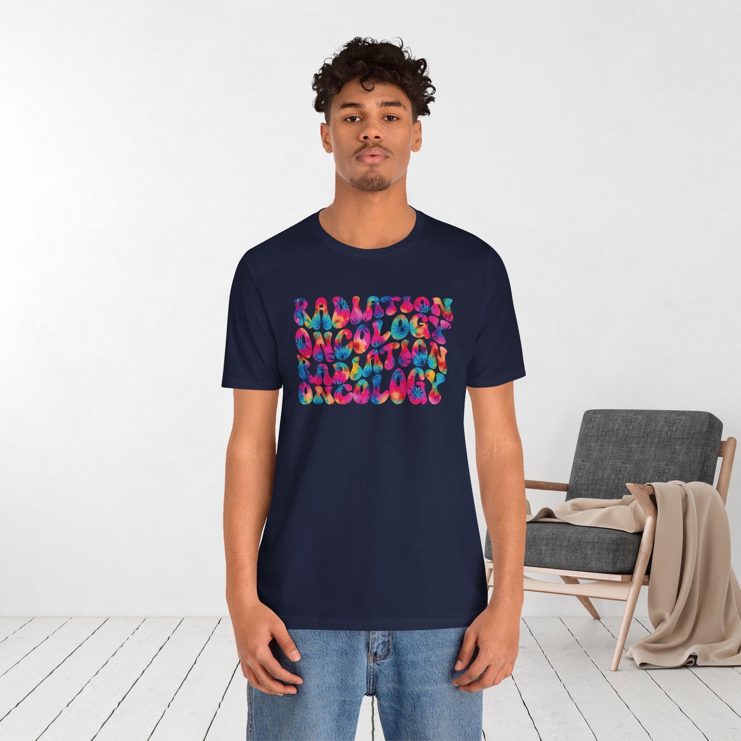 Tie Dye Groovy Radiation Oncology Soft Cotton Tee