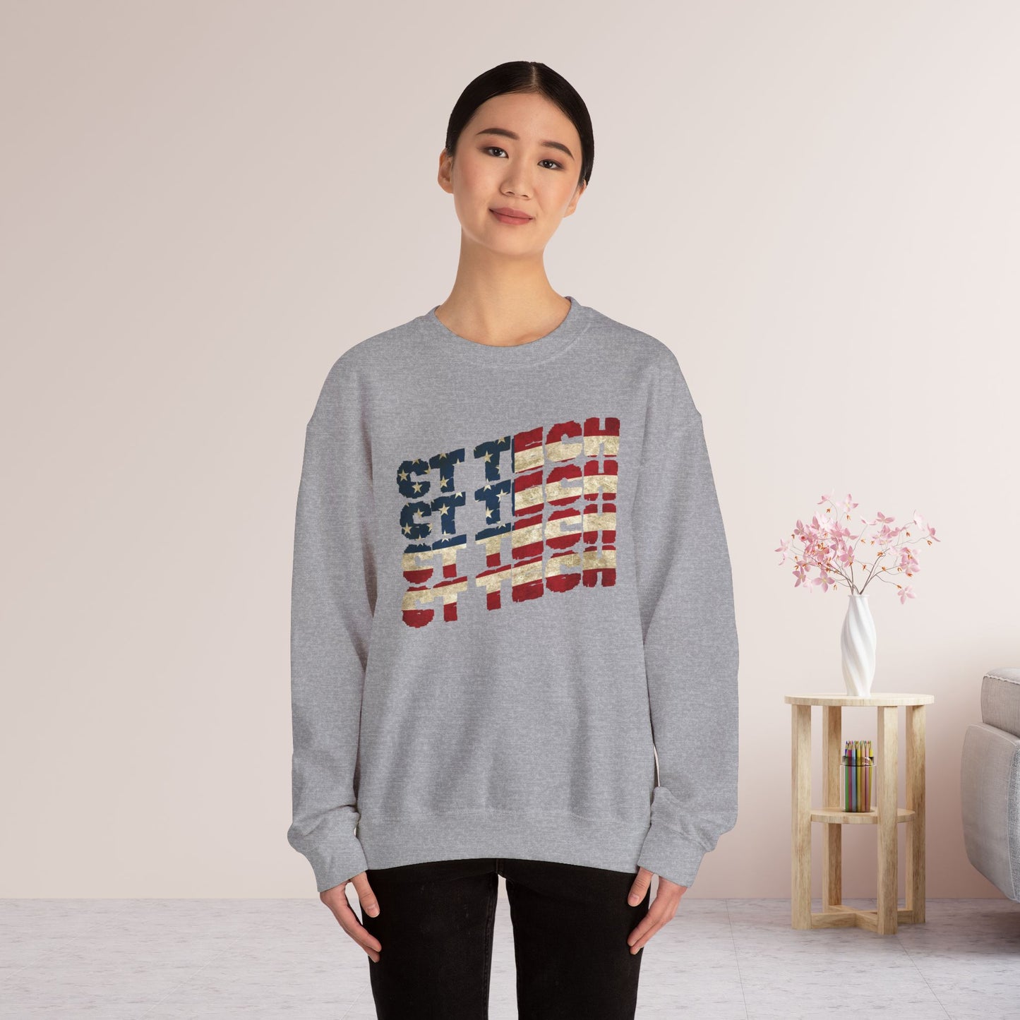 USA Flag CT Tech Sweatshirt - 4th of July CT Technologist Sweater