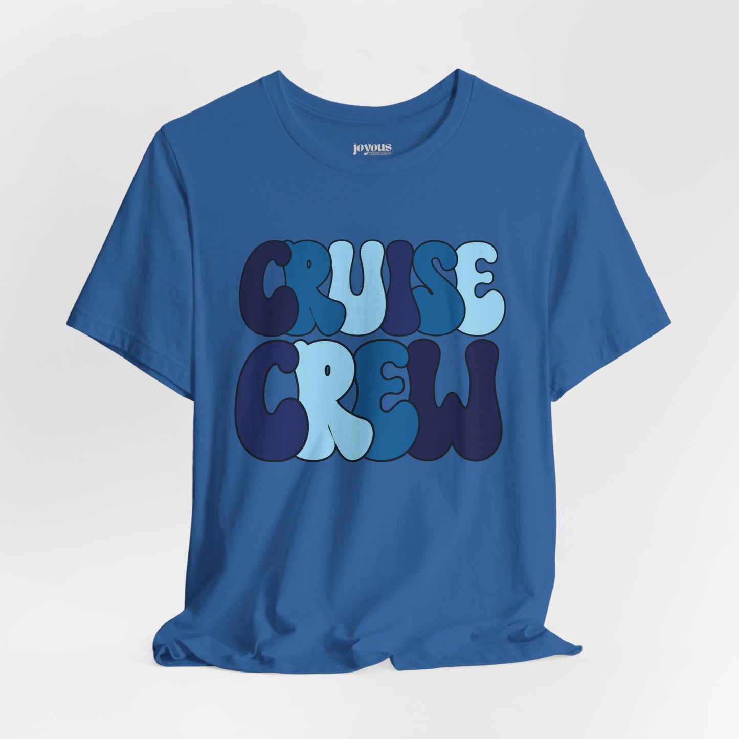 Blue Cruise Crew Shirt - Family Cruise Vacation Soft Cotton Tee