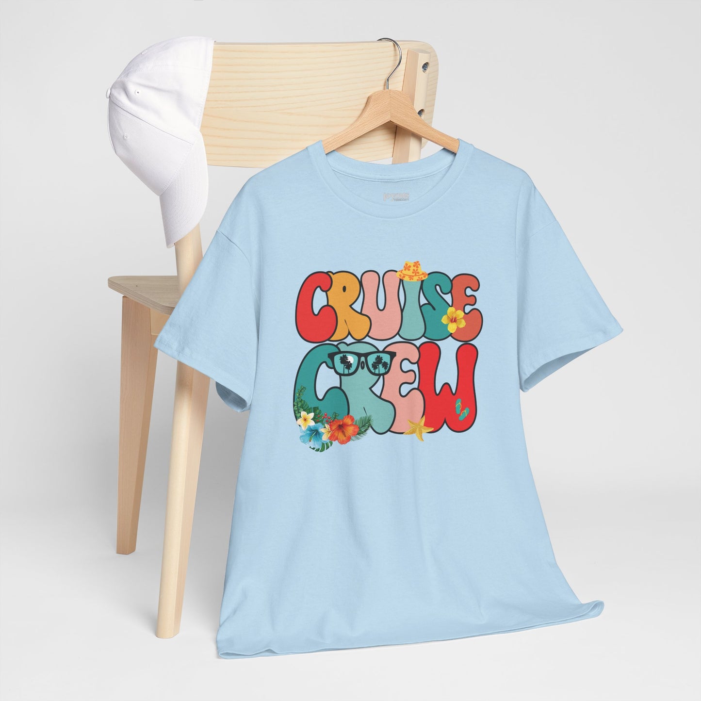 Groovy Cruise Crew Shirt - Family Cruise Vacation Heavy Cotton Tee