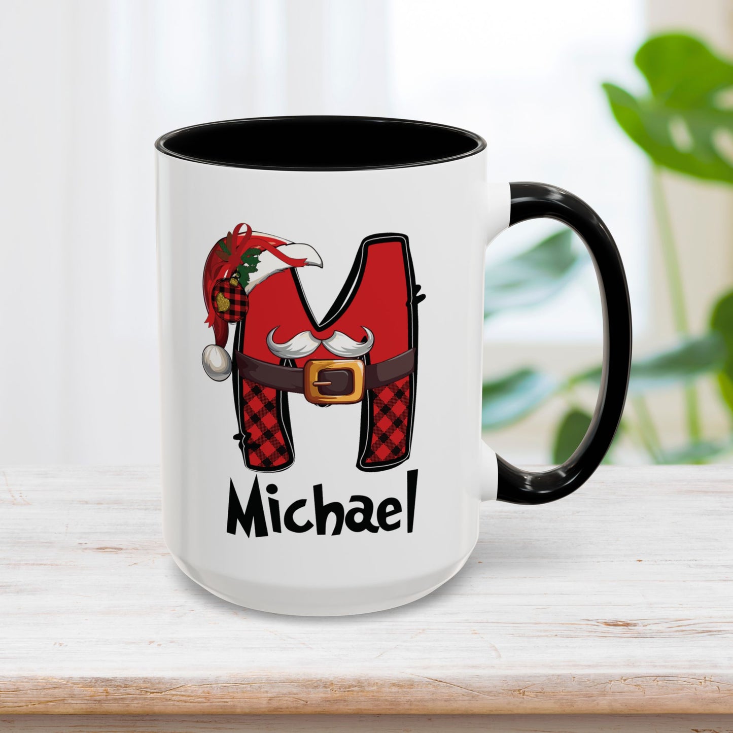 Custom Name Christmas Initial Letter Mug - Personalized Christmas Gifts A-Z