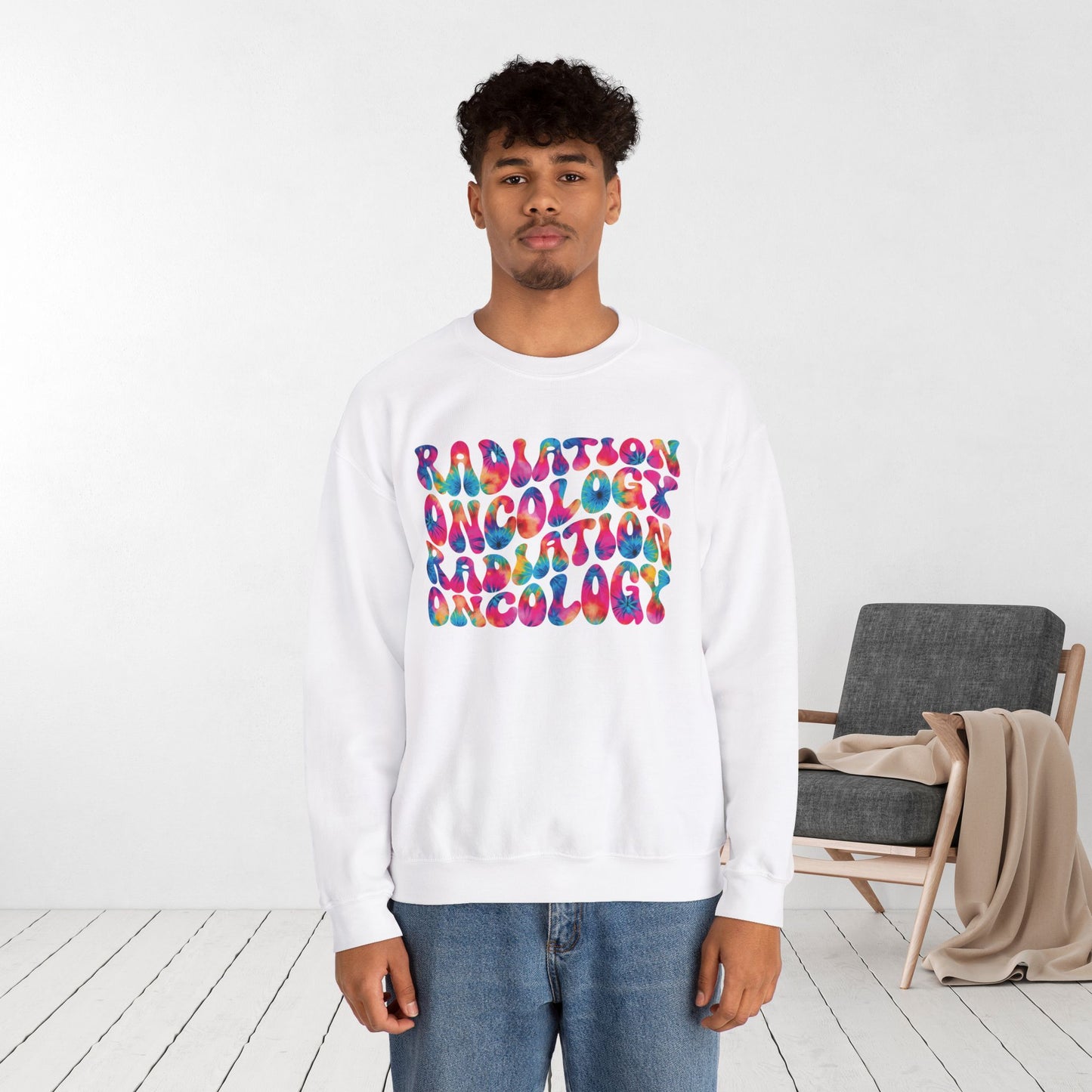 Tie Dye Groovy Radiation Oncology Sweatshirt
