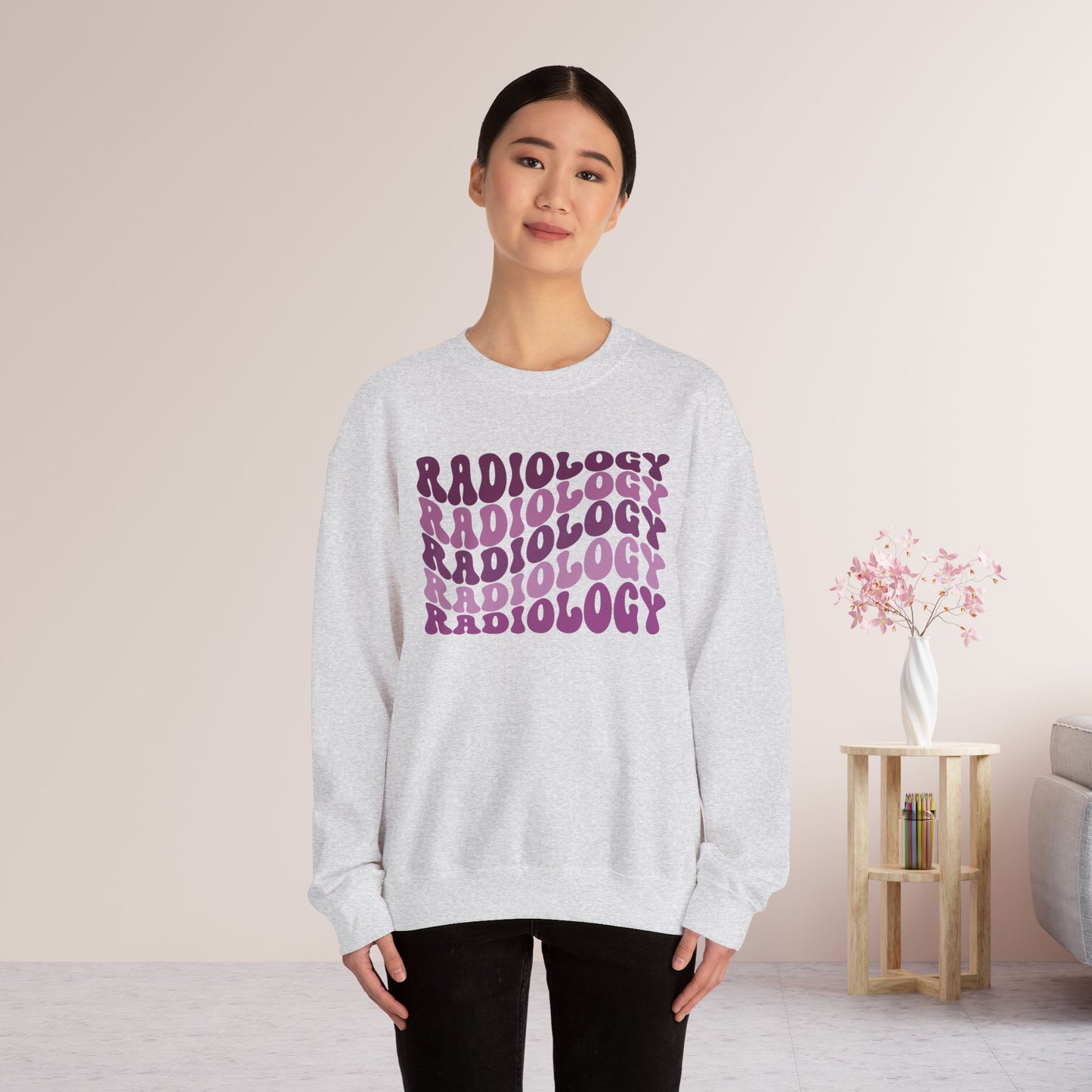 Groovy Purple Radiology Sweatshirt for RAD Technician