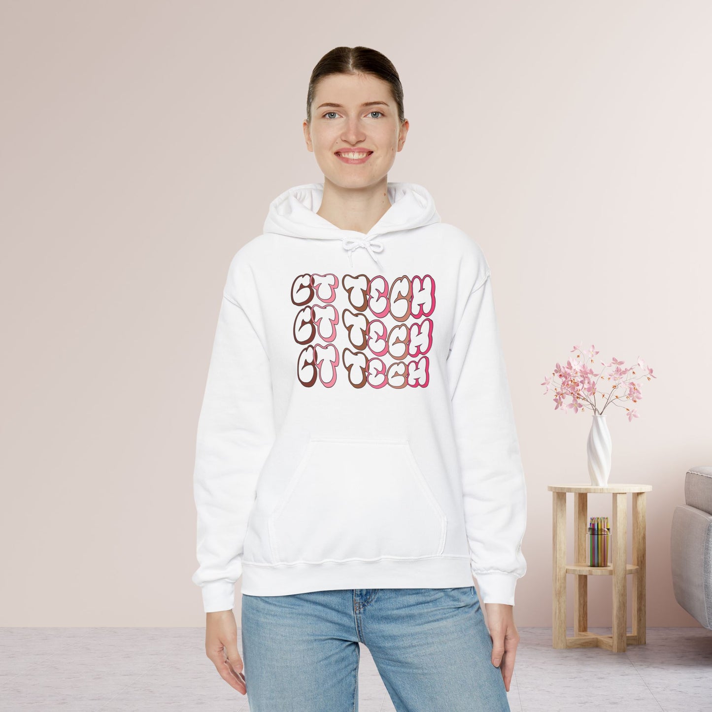 Groovy Pink CT Tech Hoodie - CT Technologist Hoodie