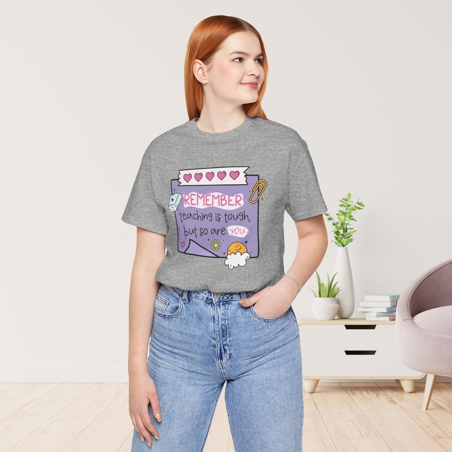 Trendy Motivational Teacher Soft Cotton Tee