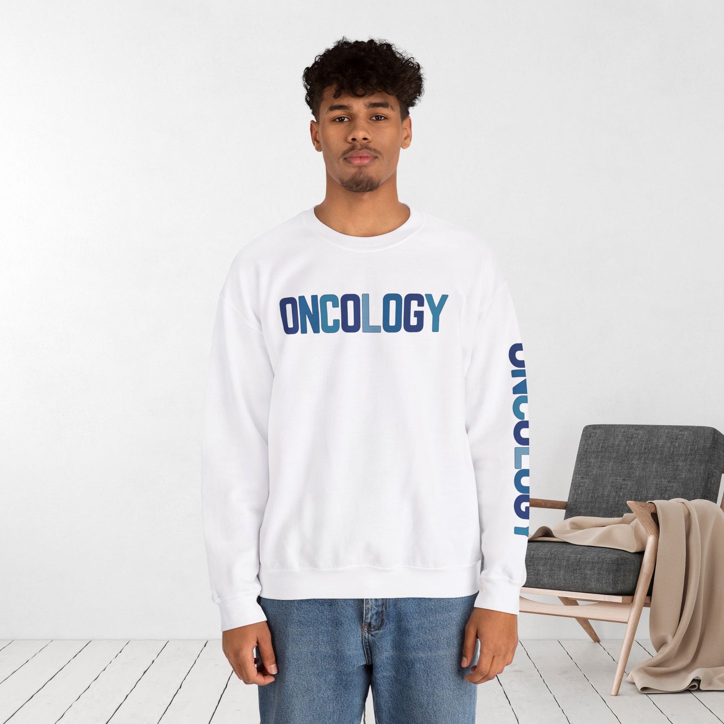Unisex Blue Oncology Sweatshirt