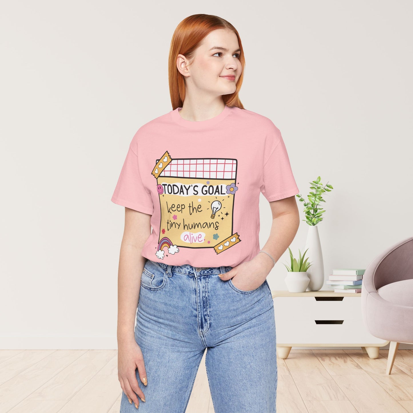 Trendy Motivational Teacher Soft Cotton Tee