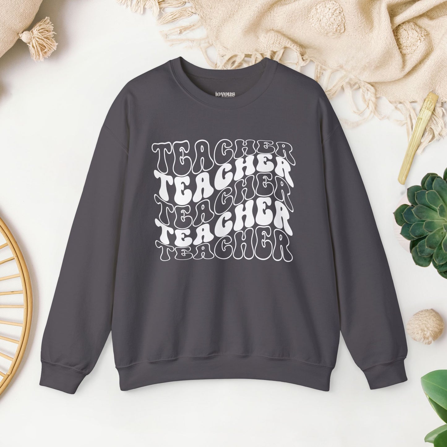 Groovy Unisex Teacher Sweatshirt for School Teachers