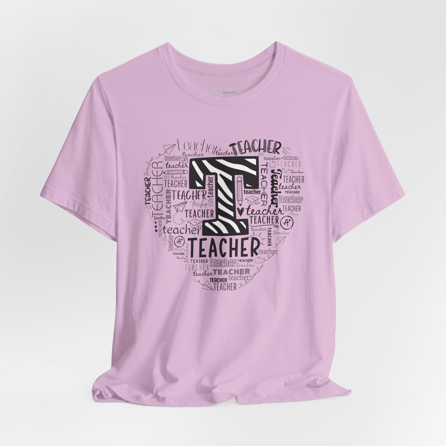 Trendy Heart Teacher Soft Cotton Tee