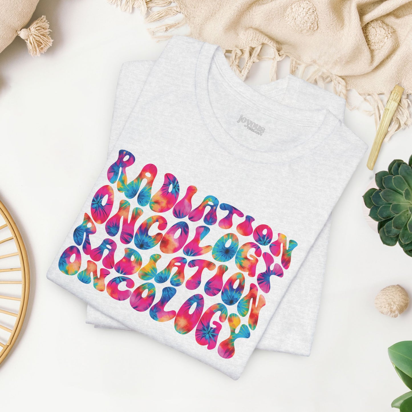 Tie Dye Groovy Radiation Oncology Soft Cotton Tee