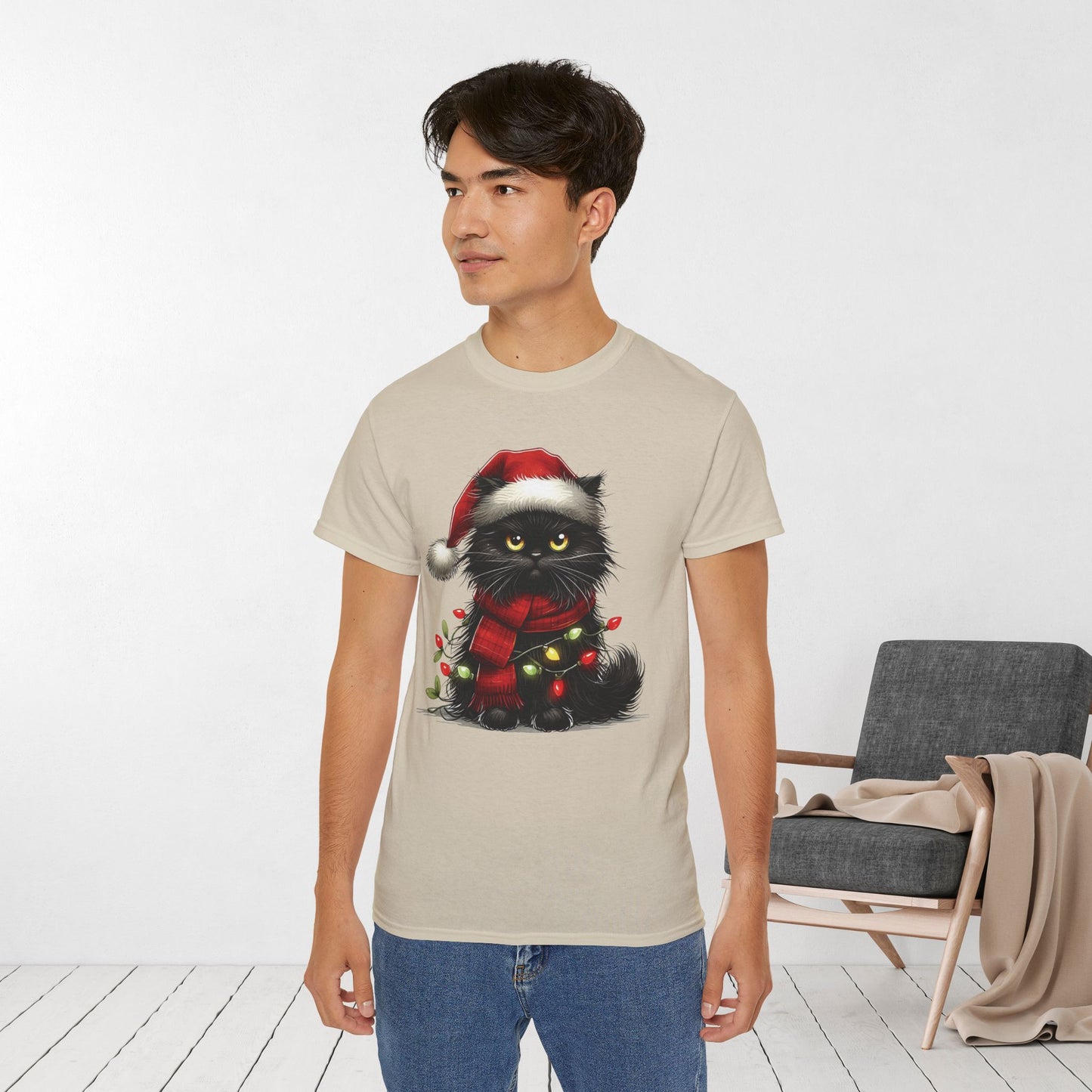 Funny Christmas Cat Ultra Cotton Tee